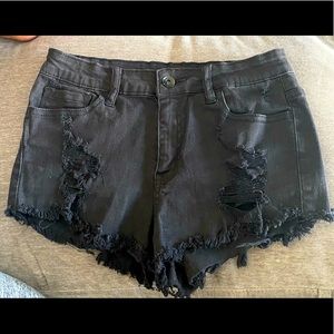 KLIQUE B. jean shorts